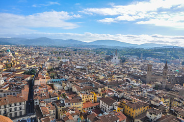 Panorama of Florence with the cathedral dome - Tuscany Italy