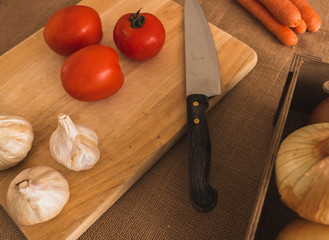 Healthy food cooked in an artisanal way