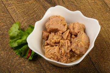 Canned tuna fish