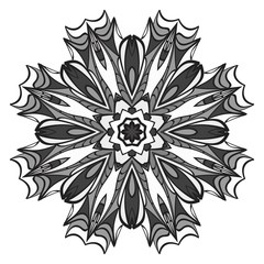 Sacred oriental mandala. color floral ornament. Abstract shapes in Asian style. Vector Illustration