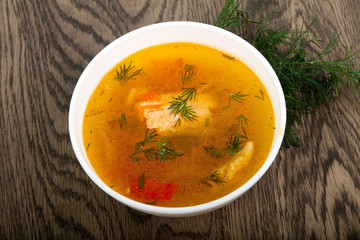 Salmon soup