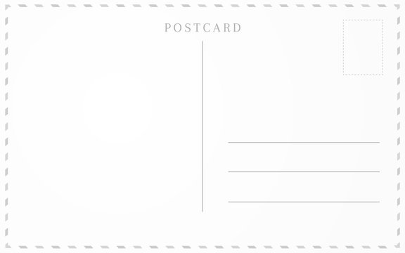 Old Postcard Template. Post Card Frame Design.