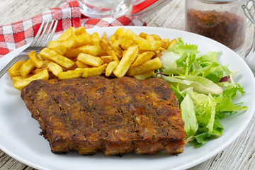 grilled pork rib