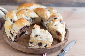 Raisins wreath for holidays