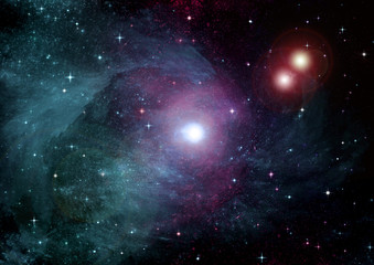 galaxy in a free space