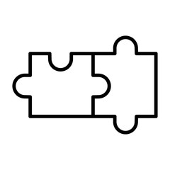 Obraz premium Puzzle vector icon