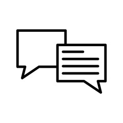 Fototapeta premium Chat vector icon