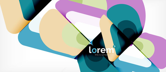 Abstract background multicolored geometric shapes modern design