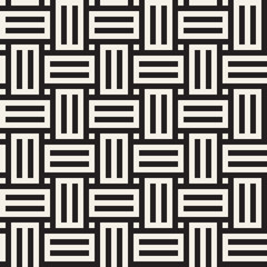 Vector seamless pattern. Modern stylish abstract texture. Repeating geometric interlacing lines.