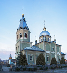 Fototapeta na wymiar Cathedral of Iowa Pochaevsky, Drohobych, Lviv Oblast, Ukraine