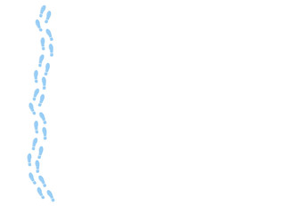 Footprint in the snow