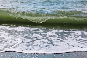 the wave froze before a fall