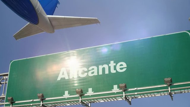 Airplane Take off Alicante