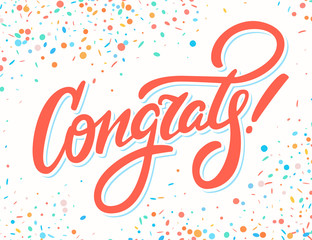 Congrats. Congratulations card.