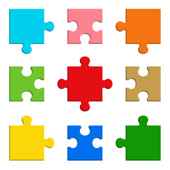 Fototapeta premium 9 pieces Puzzle design