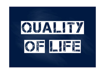 Quality of life business concept Vector illustration for design