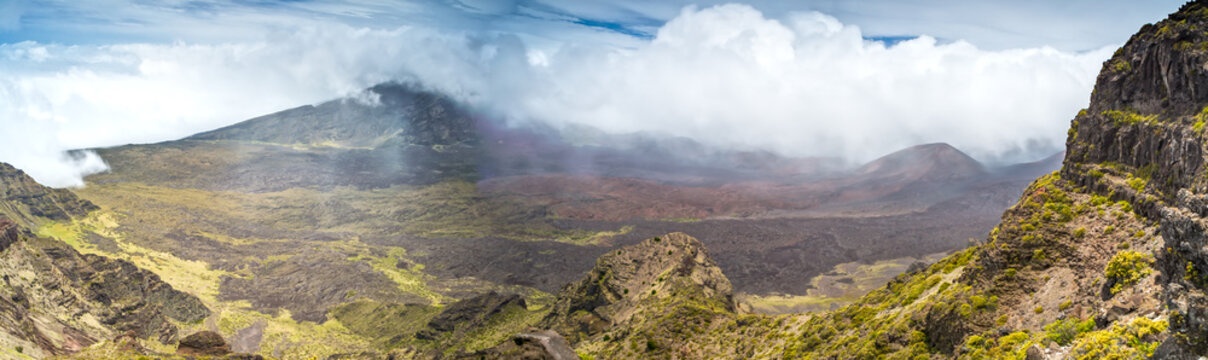 Panorama of Haleakala National Park on Maui, Hawaii