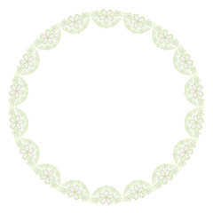 桜の円形フレーム