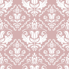 Fototapeta na wymiar Orient vector classic white pattern. Seamless abstract background with vintage elements. Orient background. Ornament for wallpaper and packaging