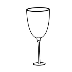 Champagne cup isolated