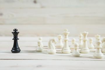 Chess figure, business concept strategy