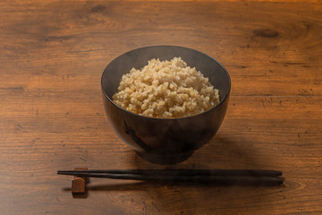 玄米ご飯　Brown rice Japanese food