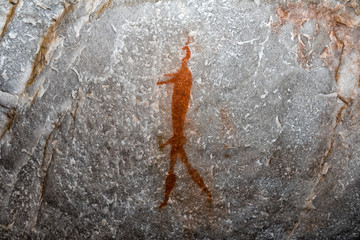 San painting at Truitjieskraal in the Cederberg Mountains