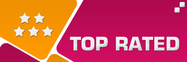 Top Rated Pink Orange Rounded Squares Horizontal 