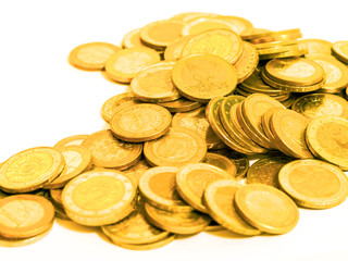 Pile of euro cents