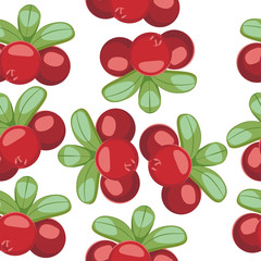 pattern with Cowberry Lingonberry