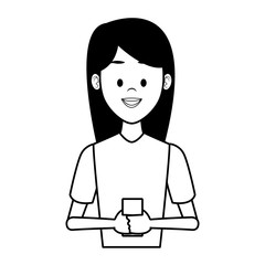 Woman using smartphone