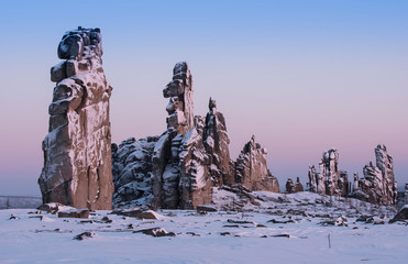 Ostantsy - an isolated array of rock, remaining after the destruction of the unstable part: the...