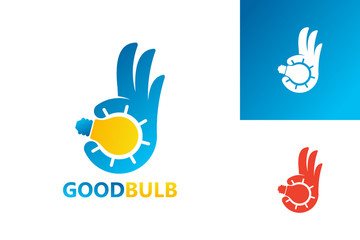 Good Bulb Logo Template Design Vector, Emblem, Design Concept, Creative Symbol, Icon