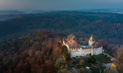 Fototapeta na wymiar Kyburg castle located between Zurich and Winterthur, Switzerland