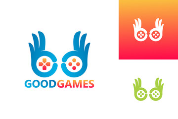 Good Game Logo Template Design Vector, Emblem, Design Concept, Creative Symbol, Icon