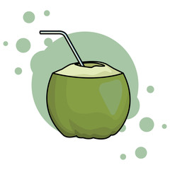 coconut beverage icon