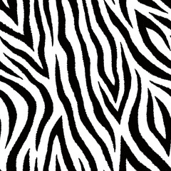 Seamless pattern with zebra fur print. Vector wallpaper. Animal skin texture.	
