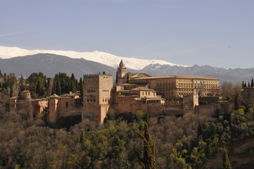 Alhambra palace in Granada