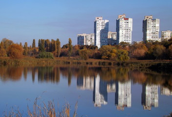 Fototapeta premium central park in the city