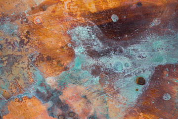 Abstract corrosion texture on the copper-plated steel sheet