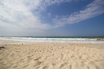 Fototapeta na wymiar The sandy beaches of the UAE