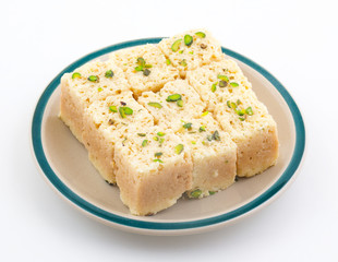 Indian Traditional Famous Sweet Food Mysore Pak or Mysoor Pak