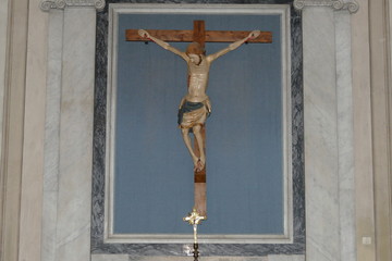 Pisa - crocifisso all'interno della Chiesa di San Nicola - obrazy, fototapety, plakaty