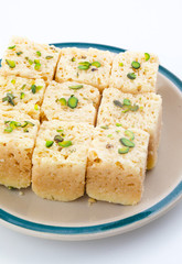 Indian Traditional Famous Sweet Food Mysore Pak or Mysoor Pak