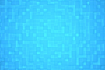 Shape composition, geometric structure, block or cube for design texture, background. Colorful 3D rendering.