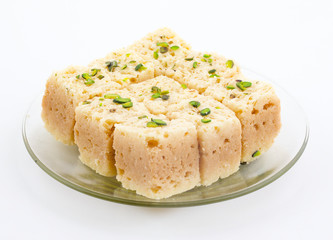 Indian Traditional Famous Sweet Food Mysore Pak or Mysoor Pak