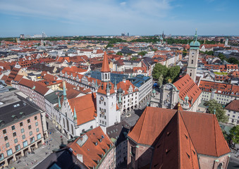 Fototapeta na wymiar München aus der Luft
