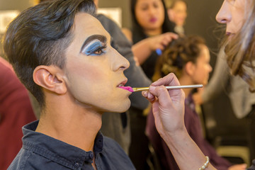 Hispanic (latin) male professional makeup