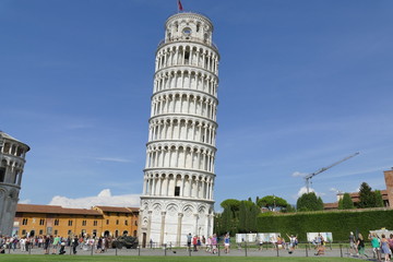 Pisa - Torre pendente in piazza dei Miracoli - obrazy, fototapety, plakaty
