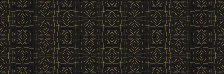 Abstract modern pattern background. Dark Seamless pattern. Vector geometric design for your projects